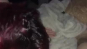Lovely Deron Page masturbating on the sleep of her boyfriend.