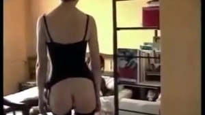 Slim red haired teen is doing it with her ex, after they were caught on tape.