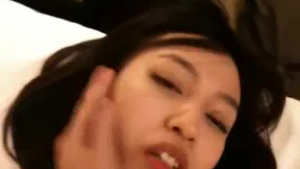 Lustful Asian beauty masturbates voyeur, on webcam.