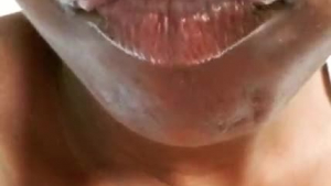 Sexy, black teen with a beautiful smile likes to be fucked and to get creampied, too.