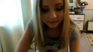 Sweet blonde teen screwed and facialized.