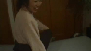 A shamefull japanese tgirl toying boobs