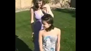 Nina Elle and Dani Daniels are fucking each other in the backyard instead of having a picnic