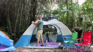 Sexy teen camping teen with great looking body gets hardcore fucked from an old guy