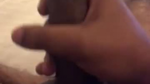 Horny guy is fucking a kid with a vibrator, while his girlfriend is watching video, at home