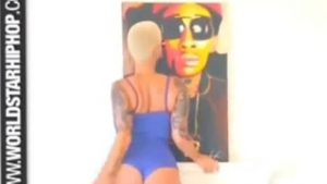 Amber Rose is a seductive petite who needs a good fuck from her bald friend