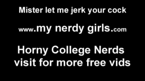 Nerdy women are taking turns sucking a hard dick and getting fucked hard in return