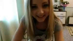 Sweet teen blonde is moaning from pleasure while her step- brother is fucking her hard