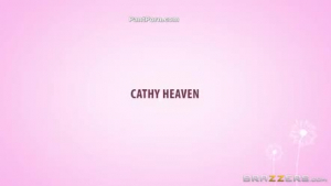 Cathy Heaven likes to get her pussy licked gently before she starts riding her guest's meat stick.