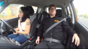 Real Driving School Triple Penetration Show Daughter Teaches College Hime Marie And Jake Adams