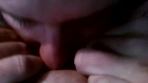 Amateur besties licking and licking oily hairy twat