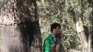 Horny couple was caught on tape having sex, in the great outdoors, in all kinds of weather.