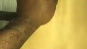Black guy is shoving his hard meat stick deep down his slutty bitch's perfectly shaved pussy.