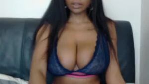 Slutty black girl with a great set of tits needs a good fuck every single day.