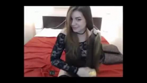 Long haired teen with cute little beads gets fucked.